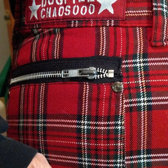 DogPile red tartan pants bondage - Picture 7 of 10